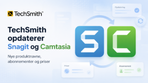 TechSmith opdaterer Snagit og Camtasia: nye produktnavne, abonnementsstruktur og priser