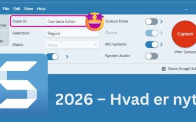 Snagit 2026 – Hvad er nyt?
